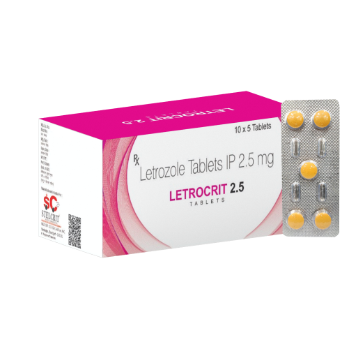 LETROZOLE TABLETS IP 2.5mg - LETROCRIT 2.5 TAB