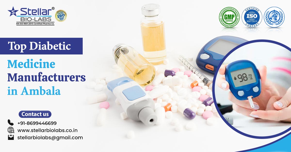 Top Diabetic Medicine Manufacturers in Ambala | Stellar Bio Labs